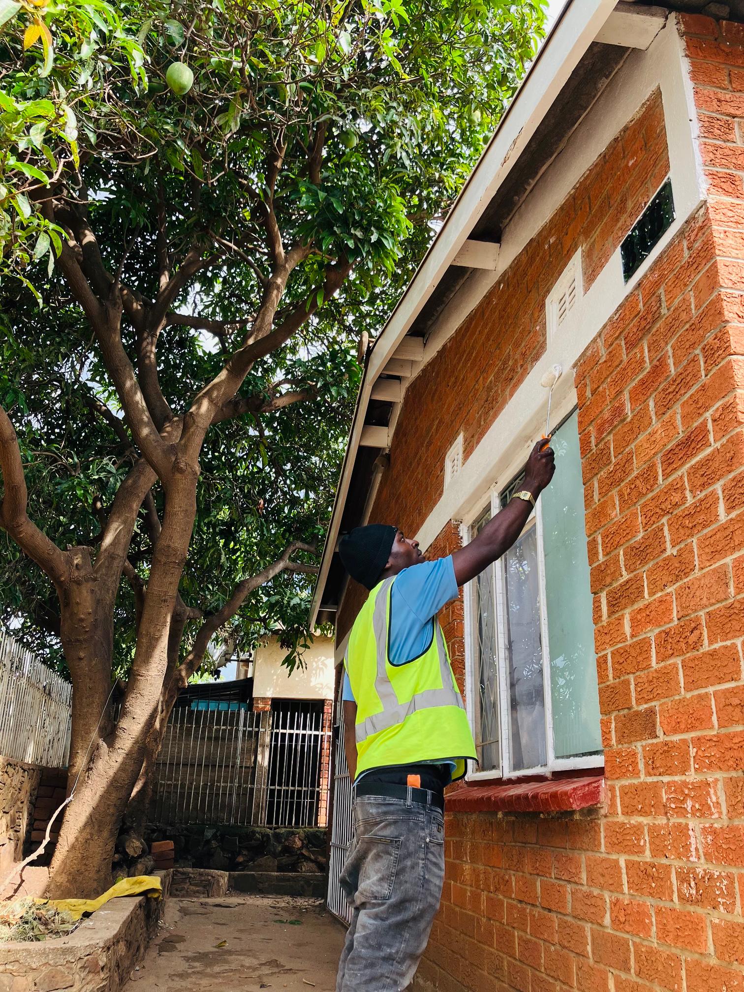 Interior & exterior painting project work by Robur Construction
